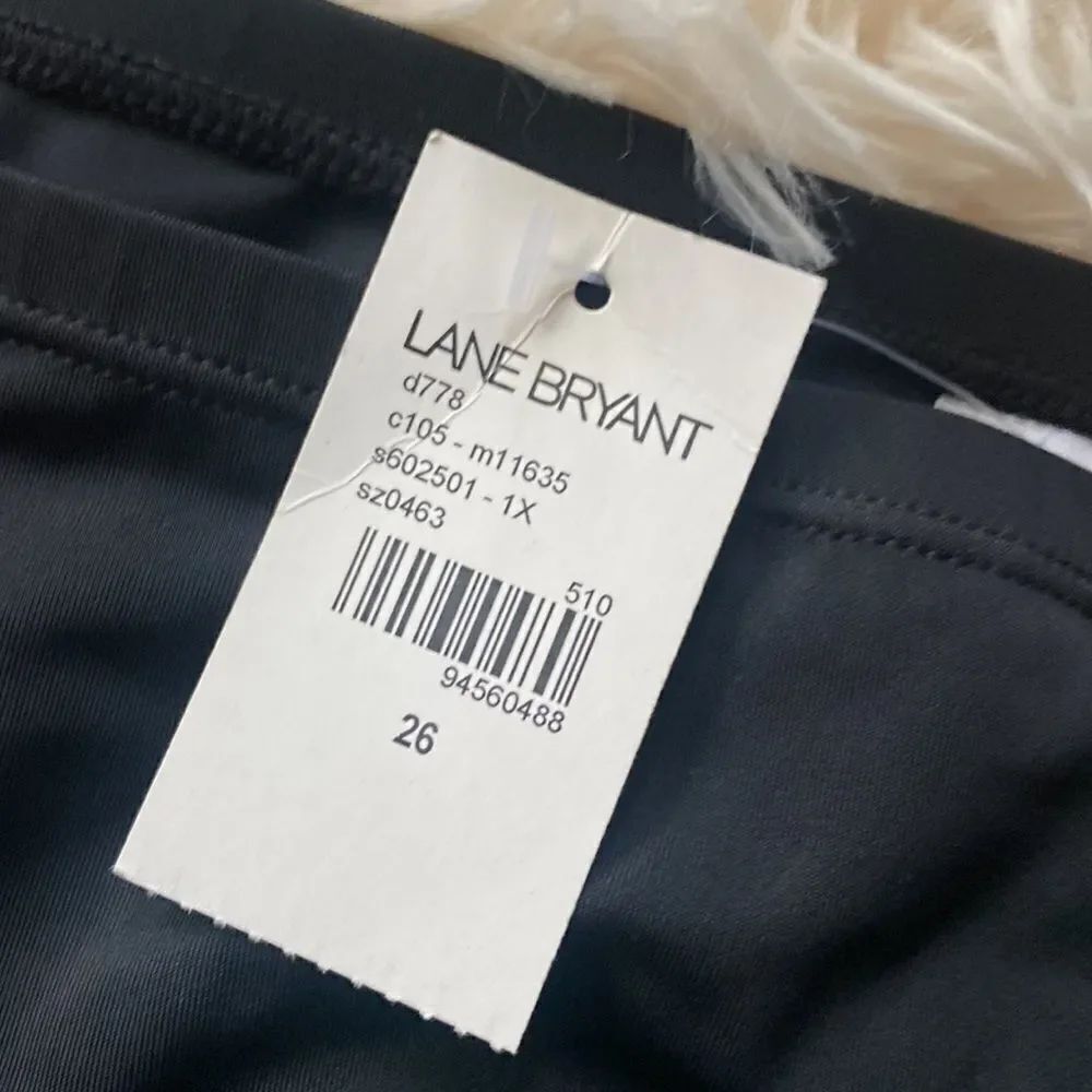 LaneΒ Bryant Cacique SWIMβskirt panties shorts brief bikini 26βBlack